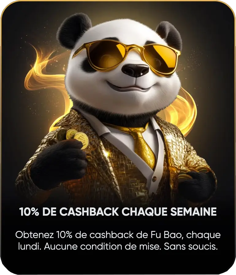 Cashback settimanale di Golden Panda