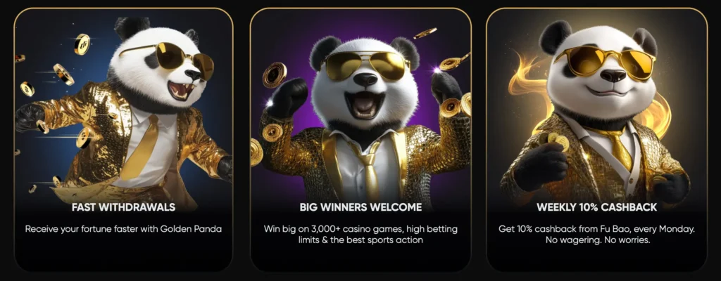 Bonus e promozioni di Golden Panda Casino