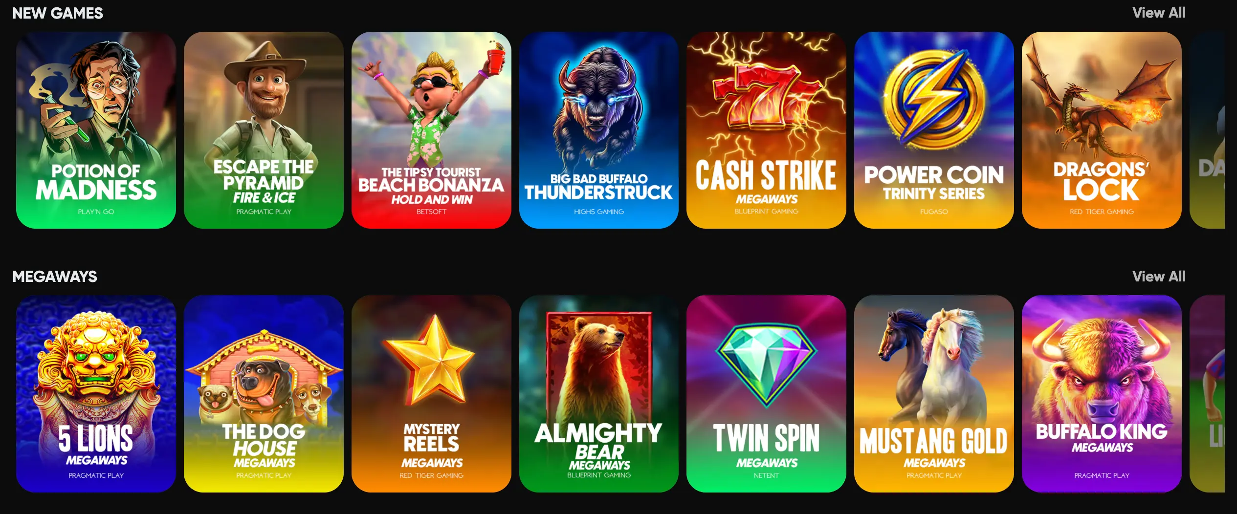 Giochi del Golden Panda Casino